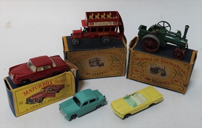 Lot 1628 - Matchbox mixed group of 5 models as follows:...