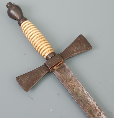 Lot 2249 - A George III sword, the 66cm single edged...