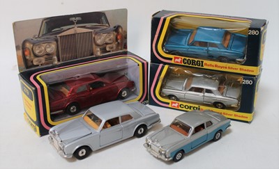 Lot 1226 - Group lot of 5 Corgi Rolls Royce models,all...