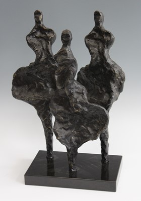 Lot 192 - Modern British School - Three standing figures,...