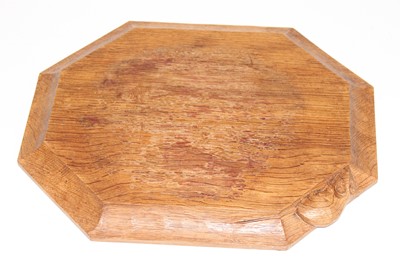 Lot 183 - Robert 'Mouseman' Thompson - an oak octagonal...