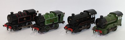 Lot 204 - Four Hornby 0-4-0 clockwork locos, 1947-54 No....