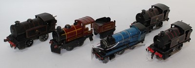 Lot 206 - Three 1954-60 clockwork Hornby type 40 tank...