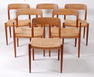 Lot 378 - Niels Møller (1920-82) - a set of six 1960s...