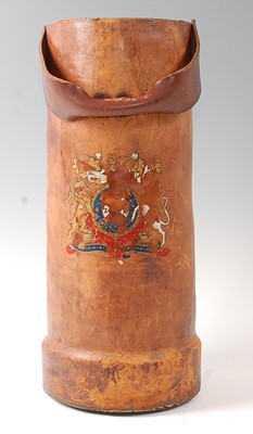 Lot 2358 - An early 20th century brown leather clad...