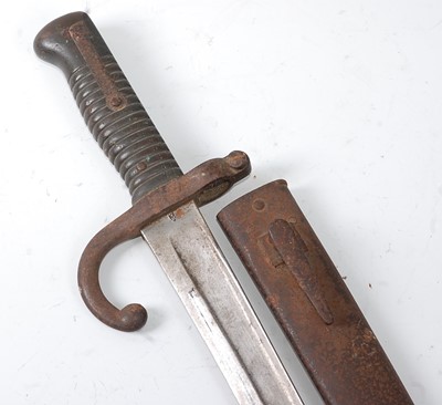 Lot 2250 - A French M1866 chassepot bayonet, the 57cm...