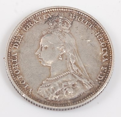 Lot 2209 - Great Britain, 1887 shilling, Victoria jubilee...