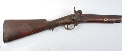 Lot 2287 - A 19th century percussion rifle, having a 72cm...