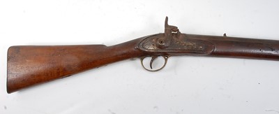 Lot 2288 - A 19th century percussion rifle, having an...