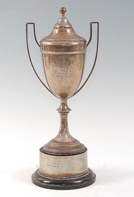 Lot 2506 - A 20th century Continental silver twin handled...