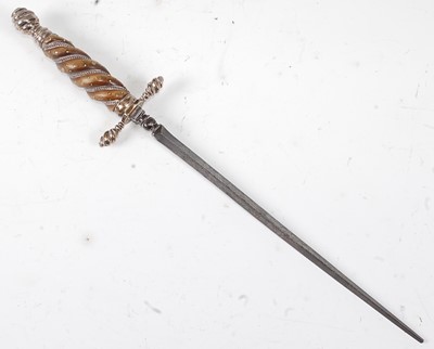 Lot 2261 - An Italian Gunners Stiletto Dagger, late 17th...