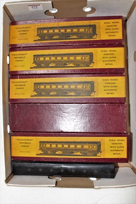 Lot 575 - Six Coachcraft LMS coaches: 3 x 1st class & 3...