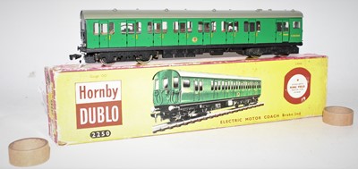Lot 314 - Hornby Dublo 2250 2-rail electric motor coach,...