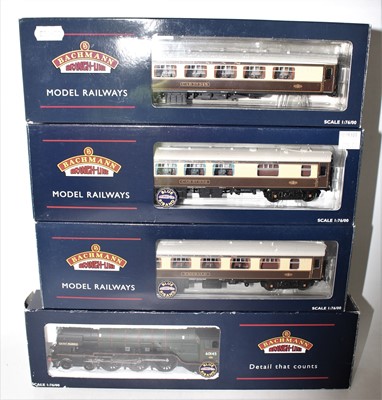 Lot 494 - A Bachmann 00 gauge box locomotive and coach...