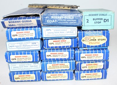 Lot 329 - Hornby Dublo Track, all boxed, 6x 1/2 curves,...