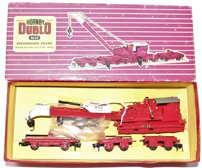 Lot 333 - Hornby Dublo 4620 Breakdown Crane, gloss,...