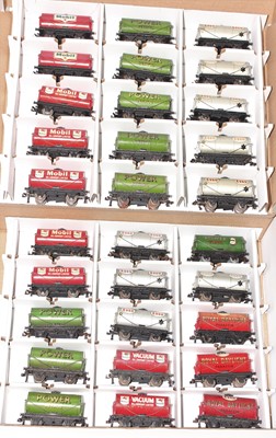Lot 355 - 30 Hornby Dublo Tank Wagons, 8x Power, 1x...