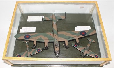 Lot 1076 - A home made wooden and glazed display case...