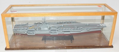 Lot 1077 - A plastic hand built kit model of a 1/800...