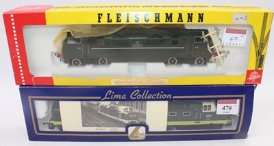 Lot 470 - A Lima 00 gauge and a Fleischmann H0 scale...