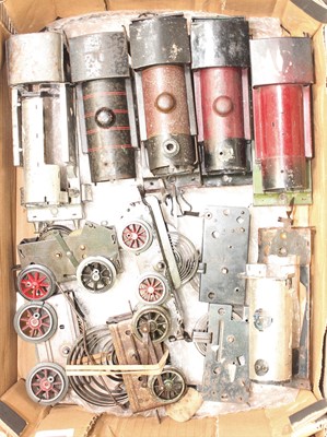 Lot 246 - Tray containing 6x 4 wheel Hornby mechanisms...
