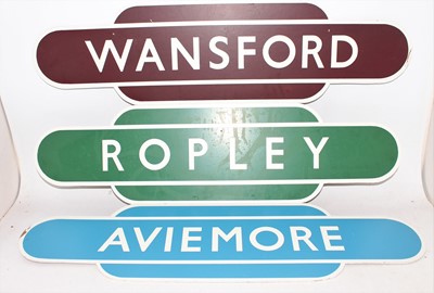 Lot 7 - 3 reproduction wooden totem signs, to include...