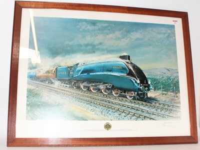 Lot 16 - Framed and Glazed landscape print of Mallard...