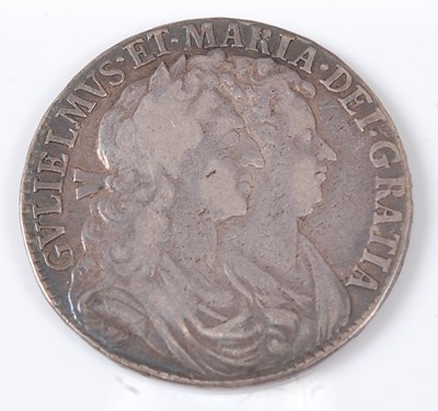 Lot 2164 - Great Britain, 1689 half crown, William and...