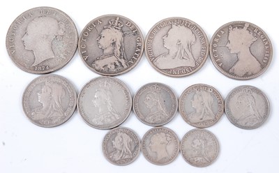 Lot 2178 - Great Britain, 1874 half crown, Victoria young...