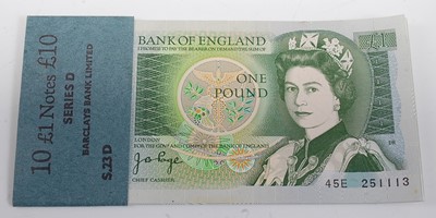 Lot 2223 - Great Britain, a consecutive run of eight £1...