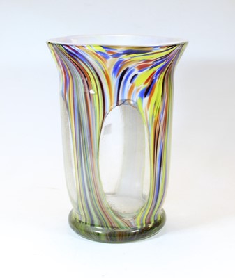 Lot 1 - A large 20th century Murano style glass vase,...