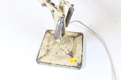 Lot 23 - A cream painted anglepoise adjustable desk...