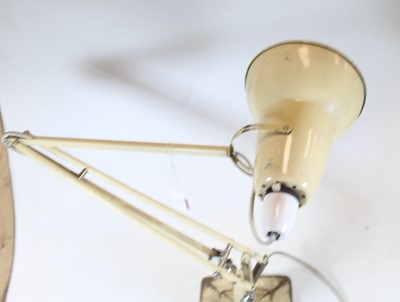 Lot 23 - A cream painted anglepoise adjustable desk...