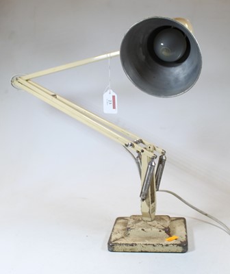 Lot 23 - A cream painted anglepoise adjustable desk...