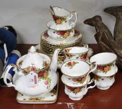 Lot 35 - A Royal Albert six place setting tea service,...