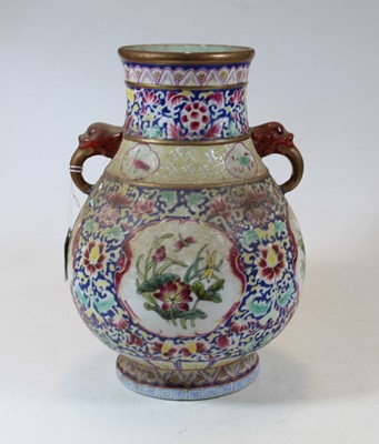 Lot 52 - A Chinese porcelain vase, of baluster form,...