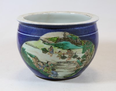 Lot 68 - A reproduction Chinese stoneware jardinière,...