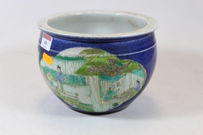 Lot 68 - A reproduction Chinese stoneware jardinière,...