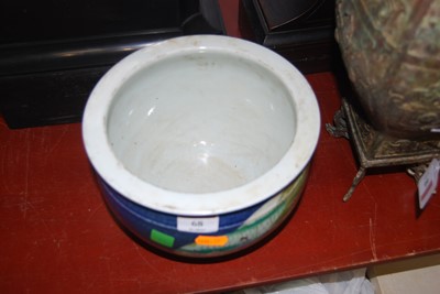 Lot 68 - A reproduction Chinese stoneware jardinière,...