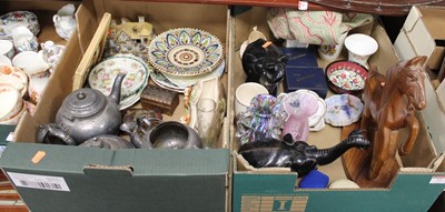 Lot 77 - Two boxes of miscellaneous items, to include...