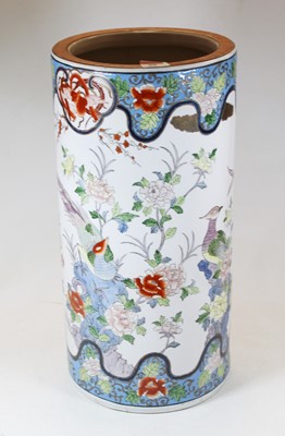 Lot 88 - A reproduction stickstand, enamel decorated...