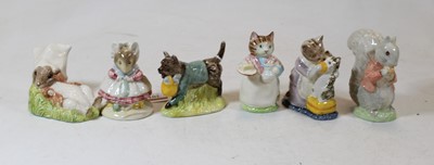 Lot 201 - A collection of six boxed Royal Albert Beatrix...