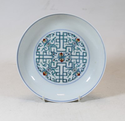 Lot 234 - A Chinese export porcelain shallow bowl, the...