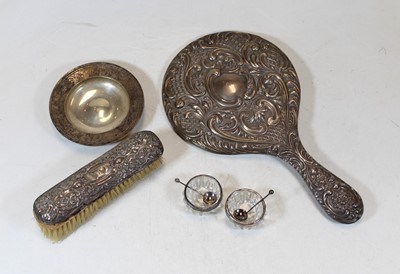 Lot 281 - A modern silver Armada type dish; together...