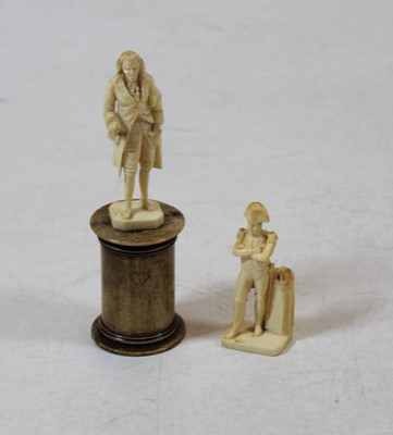 Lot 305 - Am early 20th century Dieppe ivory figure of...