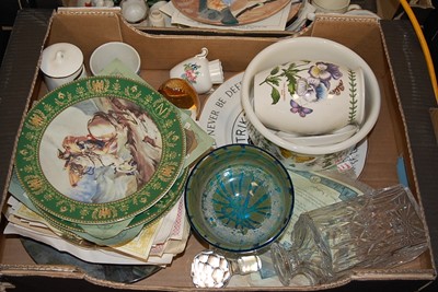 Lot 476 - Three boxes of miscellaneous items, to include...