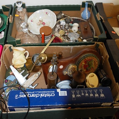 Lot 478 - Two boxes of miscellaneous items, to include...