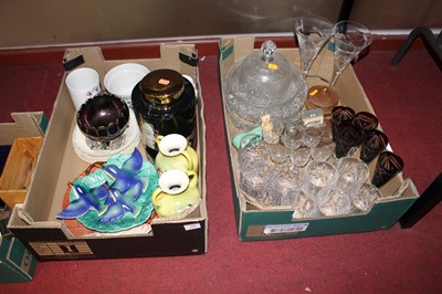 Lot 490 - Two boxes of miscellaneous items to include a...