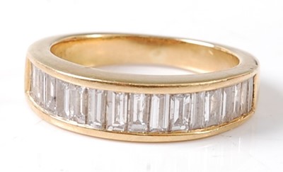 Lot 2709 - An 18ct yellow gold 'Iliana' diamond half hoop...