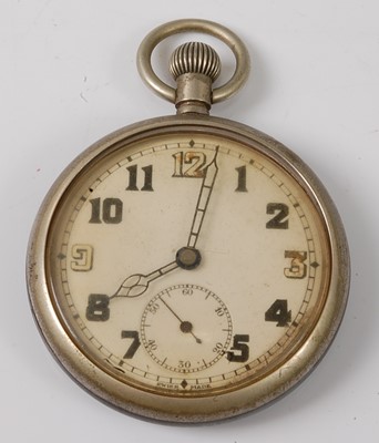 Lot 2452 - A gent's military issue gun metal cased open...
